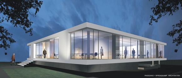 Ein futuristischer Blick auf Lippstadts neues Kreativzentrum – das Bürogebäude der Werbeagentur WDS New Media an der Weissenburger Straße.