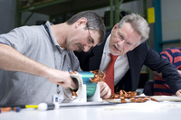 Manfred Wittenstein in der Produktion