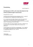 [PDF] Pressemitteilung: BvD-Symposium 2014 zu 25 Jahren Berufsverband der Datenschutzbeauftragten Deutschlands