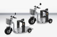 eTRIKE Plattform Scooter PLS 135 (o.r.) und eTRIKE Plattform Scooter PLS 175 (v.l.) (Bildquelle: FATH GmbH)