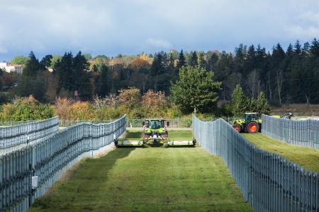 Mahd im Solarpark Donaueschingen