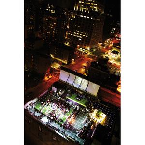 MINI ROOFTOP NYC. Vogelperspektive vom MINI ROOFTOP NYC