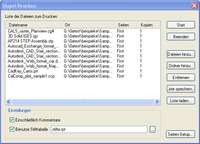 RxHighlight R12.0 zeigt das Stapel-Drucken in einer Anwendung