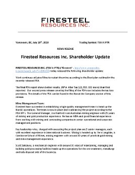 18072018_EN_FTR Press Release - Shareholder Update v3.pdf