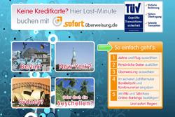 Schneller ans Urlaubsziel dank sofortüberweisung.de