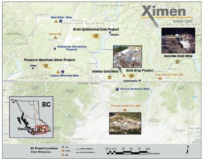 Ximen erhält Genehmigung für Bohrungen im epithermalen Gold-Silber-Konzessionsgebiet Brett