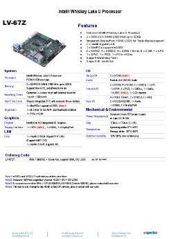 Spectra-Datasheet-LV-67Z.PDF