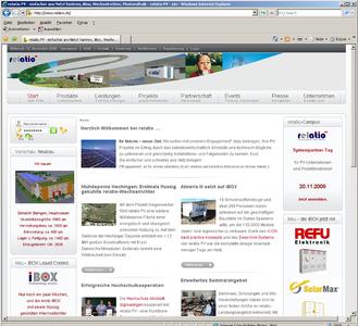 Der neue CMS-basierte Internetauftritt von relatio PV