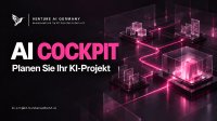 AI COCKPIT unterstützt Unternehmen bei der Vorbereitung einer KI-Projektanfrage. KI-generiertes Symbolbild.