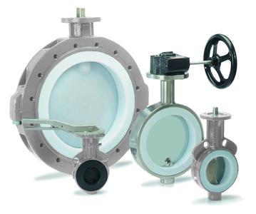 New butterfly valve for corrosive media