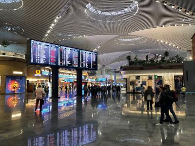 Displays für Informationsanzeigen am neuen Flughafen in Istandbul