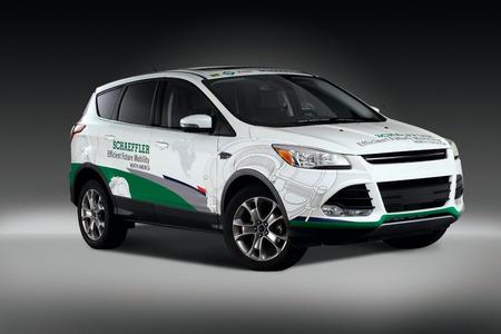 Schaeffler`s Konzeptfahrzeug Efficient Future Mobility North America basiert auf einem Mid-Size-SUV und zeigt eine Reihe von für den nordamerikanischen Markt maßgeschneiderten Lösungen zur Optimierung des verbrennungsmotorischen Antriebsstrangs
