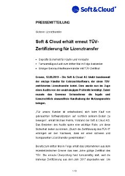 19-09-12 PM Soft  Cloud erhält erneut TÜV-Zertifizierung für Lizenztran....pdf