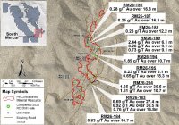 Abbildung 1: Karte mit Bohrplan für South Mercur