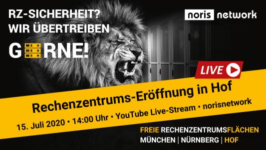 Die Rechenzentrums-Eröffnung in Hof findet am 15. Juli als Streaming Event statt