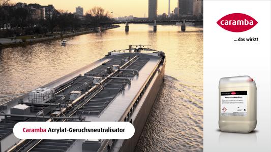 Der hocheffektive Reiniger eliminiert Acrylatrückstände und Gerüche in nur einem Arbeitsgang. Bildnachweis: Caramba