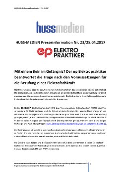 Presseinformation 23 Huss Medien Berufung zur Elektrofachkraft ep Elektropraktiker.pdf