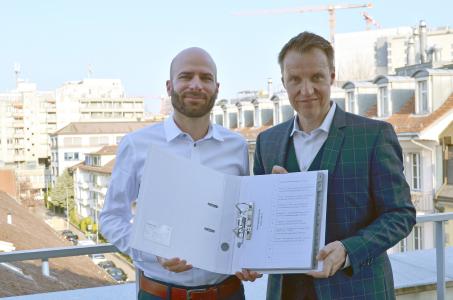 Christian Strehl (links) ist CFO und Beat Rohrbach COO der GARAIO REM AG.
