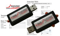 TEDS-Lese- und Schreibgerät im USB-Stickformat
Mit dem µTEDS hat die disynet GmbH ein handliches Gerät im USB-Stick-Format entwickelt, das durch seine Plug & Play-Funktion und einfache Handhabung besticht. Anwender können je nach Sensortyp zwischen einer triachsialen und einer einachsialen Version wählen, was die Flexibilität und Anwendungsmöglichkeiten erhöht.
