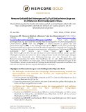 [PDF] Pressemitteilung: Newcore Gold stößt bei Bohrungen auf 3,67 g/t Gold auf einer Länge von 25,3 Metern im Enchi-Goldprojekt in Ghana