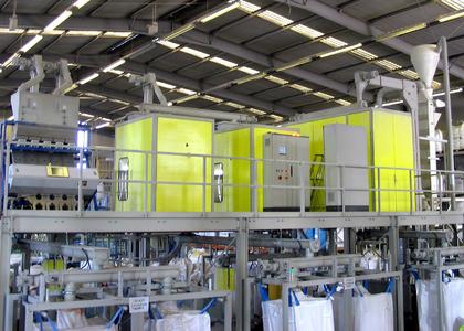 hamos WRS recycling line for PVC windows