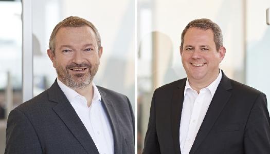 Stefan Keller (links) und Joachim Astel, Vorstände des IT-Dienstleisters und Rechenzentrumsbetreibers noris network