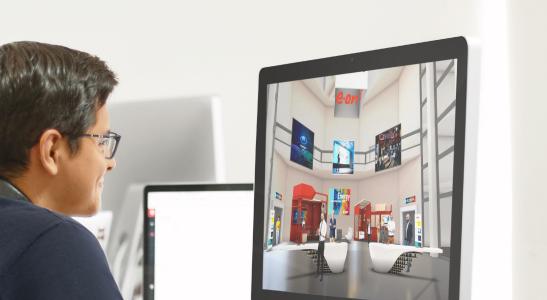 Virtuelle Lobby der EID 2020 auf der Messeplattform EXPO-X