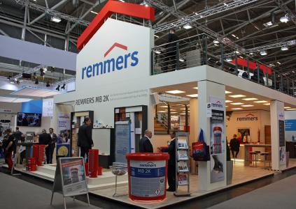 Remmers präsentiert den Messebesuchern der BAU 2019 live und in Farbe die Produkt-Highlights der kommenden Saison (Bildquelle: Remmers, Löningen)