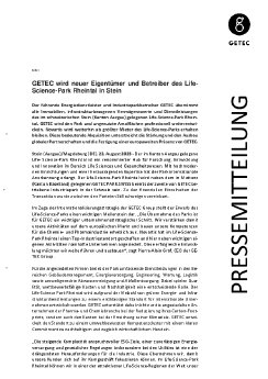 Pressemitteilung - GETEC wird neuer Eigentümer und Betreiber des Life-Science-Park Rheintal in S.pdf