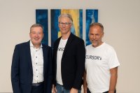 v.l.n.r.: Thomas Rühl, Jürgen Heidak und Andreas Lange. Jürgen Heidak übernimmt die Verantwortung als CEO von Gründer Thomas Rühl. v.l.n.r.: Thomas Rühl, Jürgen Heidak und Andreas Lange. Jürgen Heidak übernimmt die Verantwortung als CEO von Gründer Thomas Rühl.