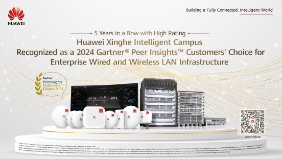 Huawei wurde von Gartner Peer Insights als □Customers' Choice for Enterprise Wired and Wireless.jpg