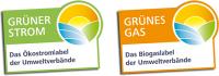 Die Gütesiegel Grüner Strom und Grünes Gas