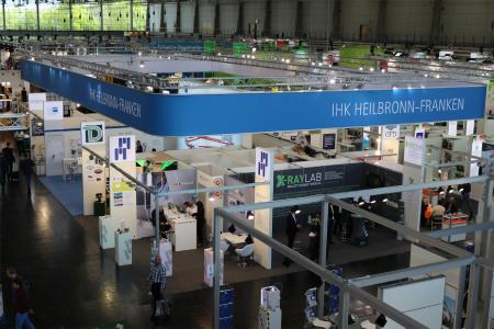 Der Gemeinschaftsstand der IHK Heilbronn-Franken auf der Hannover Messe / Foto: Schwarzer/IHK