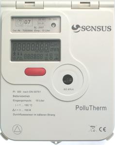 Der neue PolluTherm von Sensus mit komplett überarbeitetem Außengehäuse, moderner Firmware und komfortablen LC-Display.