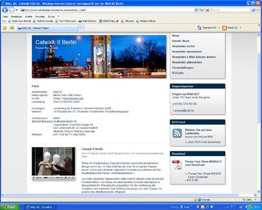 Bewegte Außenwerbung auf www.wall.de