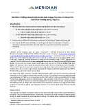[PDF] Press Release: Meridian’s Drilling Extends High-Grade Gold-Copper Ore Zone at Cabaçal Via Gold Veins Grading up to 276g/t Au