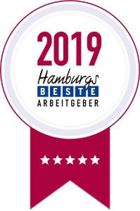 Fünf Sterne für novomind bei "Hamburgs beste Arbeitgeber 2019"