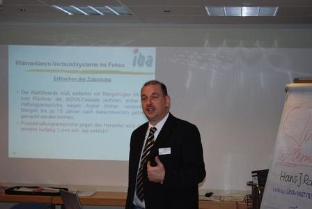 EnEV 2009, Brandschutz, Aufdoppelung: Hans-Joachim Rolof referierte zu Topaktuellen Themen