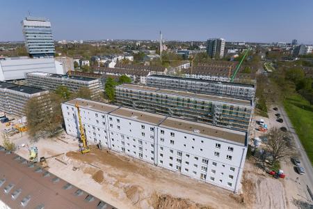 Nachverdichtung ist eine zukunftsfähige Lösung für die Entlastung der angespannten Wohnungsmärkte.
Quelle: Liwood/Skycamera
