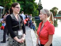Jennifer Meyer und Melanie Kim Müller (rechts) in Lindau, Foto: Rolf Schultes