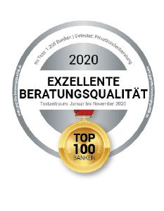 Auszeichnung für die "Top 100-Banken"