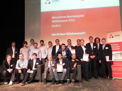 Die Sieger der Stufe 2 bei der Prämierung in der Münchener Freiheizhalle
