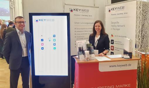 Stand der Keyweb AG auf der Messe