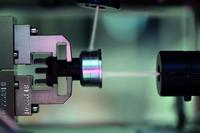 Fitted with two nozzles, the quattroClean system simultaneously cleans the inner and outer surfaces of a product in an inline assembly process. 