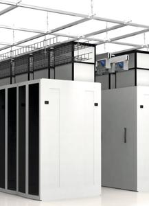 The design of the structural suspended ceiling solution allows for the hanging of various services such as busbar, lighting, cable trays, and security cages in the data centre.