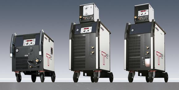 High-quality equipment, additional welding processes – the mobile power sources from the Taurus series. Machine, transport vehicle and cooling unit form one robust unit, Photo: EWM