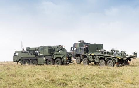 The G-BKF recovery crane vehicle from Liebherr is able to recover and tow a wide variety of different vehicles. (Image: Liebherr-Werk Ehingen GmbH)