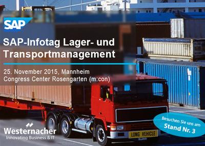 Westernacher auf dem SAP Infotag für Lager- und Transportmanagement