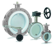 New butterfly valve for corrosive media