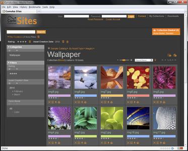Cumulus Sites offers an easy Web interface to Cumulus that supports file uploads, metadata editing and file sharing with anyone on the Internet.